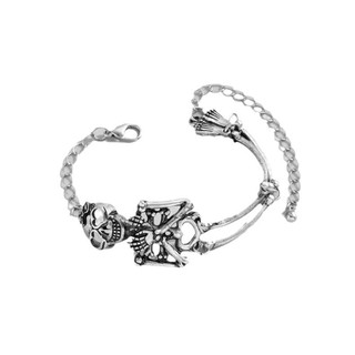 Sản phẩm mới: Vòng tay Gothic Halloween hình đầu lâu và xương H0JC