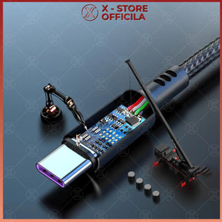Dây sạc thông minh tự ngắt Type C/Micro/LN, cáp dù có đèn báo sạc, chống chai pin, bảo vệ điện thoại - DSBDTN