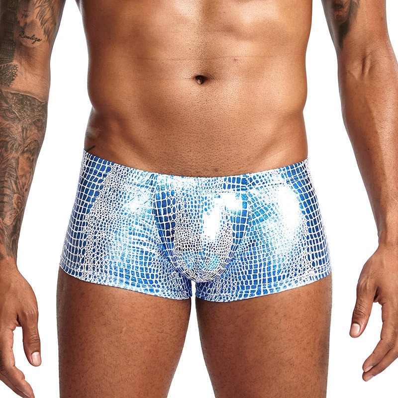 Túi đeo chéo eo thấp họa tiết rắn - Quần lót boxer nam màu nổi bật