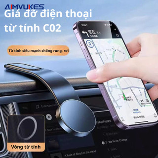 【🔥Rẻ AIMVUKES】C02 Giá đỡ nam châm trên ô tô, giá đỡ điện thoại từ tính phù hợp với mọi loại điện thoại