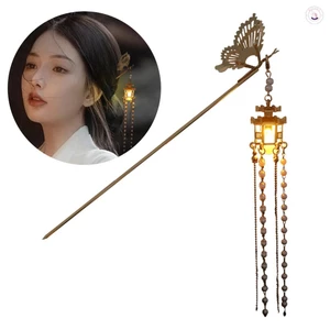 Kẹp tóc phong cách dân tộc có tua rua - Thiết kế đèn sáng tạo Barrette cho nữ Quà tặng sinh nhật năm mới