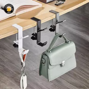 {TB & Bag} Móc cạnh bàn có thể điều chỉnh Tai nghe chơi game Móc treo bàn Bapa Lưu trữ Móc treo Giá đỡ văn phòng tại nhà không đục lỗ.