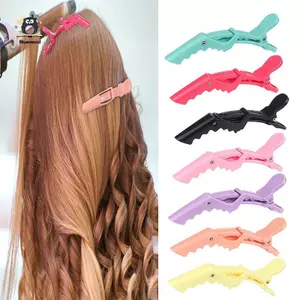 6 Kẹp Tóc Cá Sấu Nhựa, Kẹp Làm Tóc, Vuốt Tóc, Cắt Tóc Chuyên Nghiệp, Kẹp Tóc Tạo Kiểu Salon, Phụ Kiện Tóc Mới
