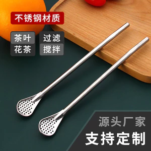 Thìa Rơm Đa Năng Thép Không Gỉ Rơm Thìa Dễ Thương Sáng Tạo Cà Phê Khuấy Thìa Nước Trái Cây Trà Thìa Lọc Thìa TGPL