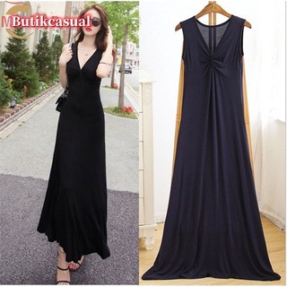 Đầm Dài Vải Modal cotton plus size Thời Trang Gợi Cảm Cho Nữ