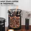 Cod 1.2-1.8L thép không gỉ cà phê Canister với ngày Tracker & Scoop