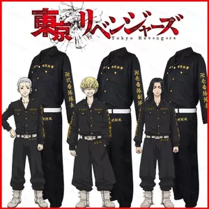 Tokyo Revengers Baji Keisuke Mitsuya Takashi Cosplay Đồng Phục Bộ Áo Dài Tay Top Quần Anime Trang Phục Halloween