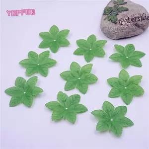 YOFFOR 100 Lá Hoa Hồng Mô Phỏng, Cây Nhân Tạo