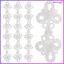 10 Cái Đóng Ếch Cho Quần Áo (1) Phong Cách Sườn Xám 10.30X4.50X1.1CM Trắng kevga