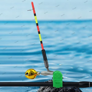 Phao báo động cắn cá điện tử PYCOU, Đèn LED di động Câu cá Bobber, Nhắc nhở tự động chống nước Phao câu cá thông minh Câu cá ngoài trời