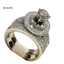 Một thế giới| 2 Cái / bộ Thời Trang Nữ Cubic Zirconia Tuyên Bố Đính Hôn Nhẫn Trang Sức