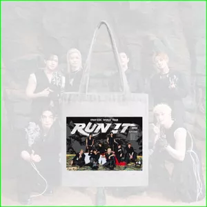 HT3 (Không có dây kéo) Stray Kids RUN!Túi Tote vải IT Member Túi đeo vai ảnh TH3