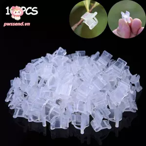 PWSSEND 100 CÁI Kẹp ghép hạt giống, Dụng cụ ghép Kẹp cà chua Kẹp hỗ trợ cây trồng, Phụ kiện làm vườn bằng nhựa Kẹp ghép