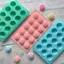 TMOY 15 Khoang Hoa Hồng Khuôn Silicon Sô Cô La Kẹo Khuôn DIY Món Tráng Miệng Bánh Pudding Trang Trí Khuôn Hoa Hồng Hình Viên Đá Dụng Cụ Làm TMOY