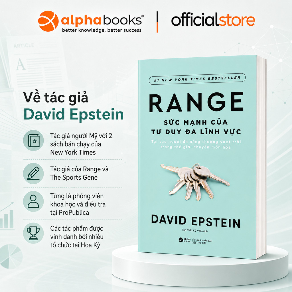 Sách - Range: Sức mạnh của tư duy đa lĩnh vực (Biết rộng để hiểu sâu) (Alpha Books)
