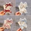 T Tính Khí Handmade Kẹp Tóc Ren Nặng Bé Gái Trẻ Em Mũ Đội Đầu Hàn Quốc Kẹp Tóc Nơ Mũ Đội Đầu