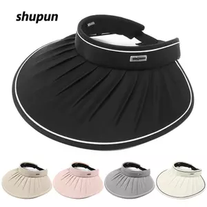 SHUPUN Mũ ngư dân, Mũ che nắng Mũ có thể điều chỉnh Mũ xô Mũ, Mũ vỏ nữ Mũ bé gái UV Bảo vệ vành rộng Mũ chống nắng đi biển