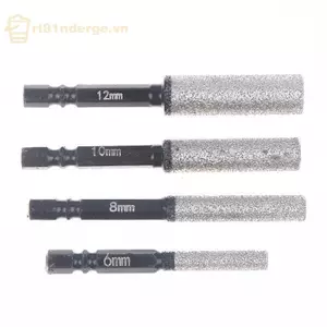 Bộ mũi khoan khô hàn chân không GE 2 chiếc 5-12mm - Sử dụng khô / ướt đa năng kép cho sứ / đá Granite / gạch / đá cẩm thạch VN