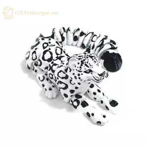 GE 3D In Hình Da Báo Tuyết Mô Hình Mô Phỏng Đa Dây Di Động Động Động Vật Các Bức Tượng Nhỏ Trang Trí Nhà Cửa Thủ Công Các Bức Tượng Nhỏ VN
