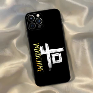 TP-3 Best Of Indochine Band Ốp Điện Thoại Cho Iphone 16 15 14 13 12 11 Pro Max Xr X Xs Mini 8 Plus SE 2022 Vỏ Silicon Mềm Màu Đen