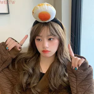 WEETW Hotdog Headband, Dâu Rau Mô Phỏng Tóc Thực Phẩm, Cá Tính Spareribs Kem Phong Cách Hàn Quốc Đảng