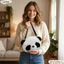 Túi đeo chéo gấu trúc sang trọng CPINCP, Túi điện thoại nhẹ hoạt hình, Vải mềm mại mềm mại thời trang Dây đeo có thể điều chỉnh Túi xách Phụ kiện nữ