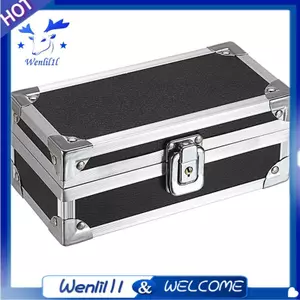 Thanh lịch cho hóa đơn và sưu tập Hộp tiền mặt bằng hợp kim nhôm có khóa lưu trữ tiền Khay một hàng