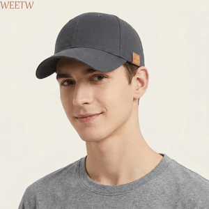 Mũ bóng chày WEETW, Mũ chống nắng màu trơn khô nhanh chóng, Mũ che nắng Cotton có chu vi đầu lớn thông thường Mũ che nắng ngoài trời