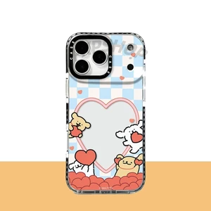 Ốp điện thoại mềm hình chú chó con biển yêu thương cho IPhone 17 Pro Max 11 12 13 14 15 16 Plus Vỏ bảo vệ chống sốc