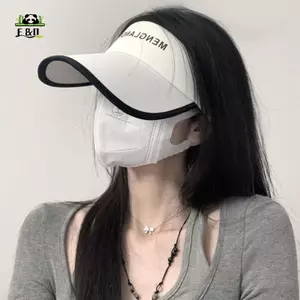 Mũ vành dài dành cho nữ Cô gái Chống tia cực tím Chống nắng Bonnet Mùa hè Chạy thể thao Nữ Du Lưỡi Mũ Tấm che mặt rỗng EMKK
