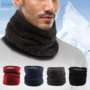 JVSUB Vòng Tròn Khăn Choàng Unisex Mềm Khăn Choàng Quấn Phụ Kiện Ngoài Trời Hai Lớp Dệt Kim Cổ Mùa Đông Gaiter