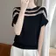 Áo len ngắn tay lụa băng nhấp nháy mịn mùa hè Áo len ngắn tay mỏng cao cấp Phong cách thoáng khí Thiết kế thích hợp mỏng hơn Nhìn tất cả @ -