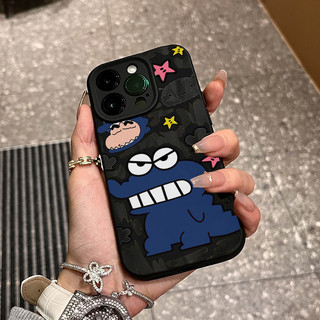 Ốp Lưng IPhone 13 15 11 17 16 12 14 ProMax  Nền graffiti cá sấu xanh đậm 7 8Plus XR X XS Max
