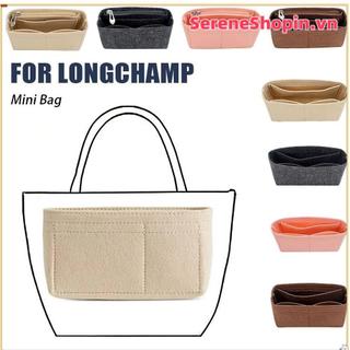 SERENE 1 cái túi lót nỉ bảo quản nhiều ngăn, bền, du lịch cho túi mini Longchamp