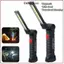 Đèn pin ORDOBOX, Đèn làm việc LED COB có thể sạc lại, Đèn mạnh chuyên nghiệp có nam châm & móc Đèn tìm kiếm cầm tay chống nước làm việc ban đêm ngoài trời