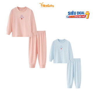 Bộ thun dài tay bé gái Rabity 961.010