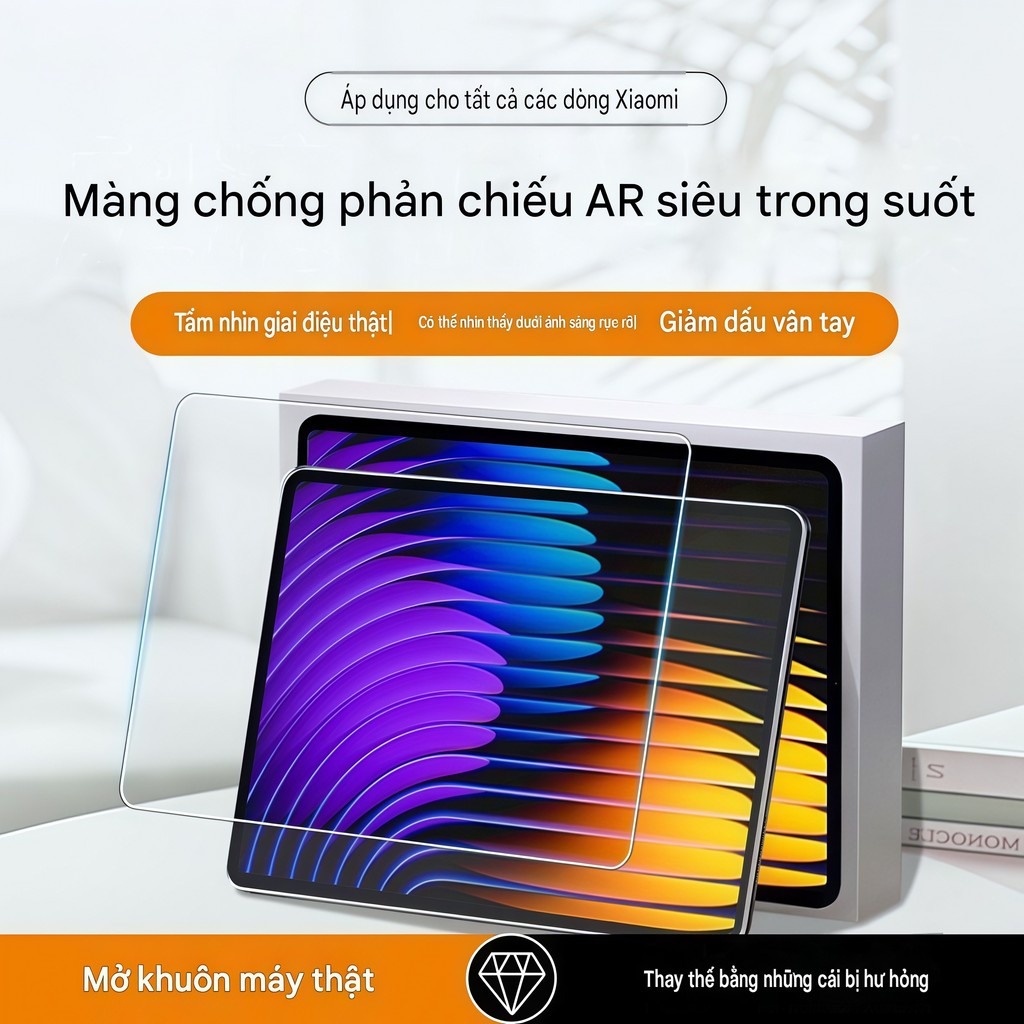 Miếng dán màn hình cường lực dành cho Xiaomi Mi Pad 7 8 Pro 11.2 inch Redmi Pad 2 Pro 12.1 inch và Redmi Pad 2 9.7 inch