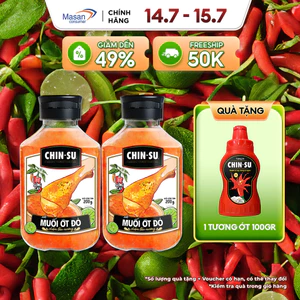 Combo 2 Xốt Muối Ớt Chin-Su Chai X 200Gr