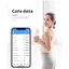 Cân Điện Tử Cân Sức Khỏe Kết Nối Bluetooth Phân tích số đo cơ thể Kiểm Soát Ăn Uống, cân hình tròn
