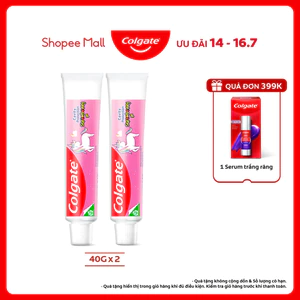 Bộ 2 kem đánh răng cho bé kỳ lân Unicorn hương dâu Colgate 40g
