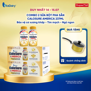 [COMBO 2 THÙNG] Sữa bột pha sẵn Calosure America 237ml – Tiện lợi, bổ sung năng lượng