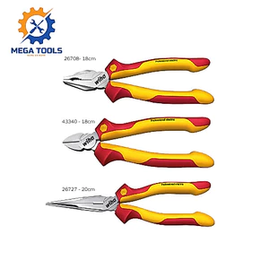 Combo 3 Kìm Cách Điện 1000V Wiha (26708 - 43340 - 26727) Kìm Đa Năng, Kìm Cắt, Kìm Nhọn - Mega Tools