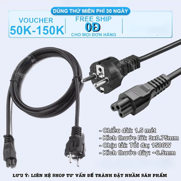 Dây nguồn 2 chấu laptop Dell, Laptop Acer, Laptop Hp và dùng cho nhiều dòng laptop khác nhau