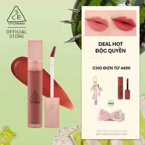 Son Kem Lì 3CE Blur Water Tint Mịn Môi Mờ Ảo, Không Lem, Lâu Trôi, Che Phủ Rãnh Môi, Bền Màu, Nhẹ Môi