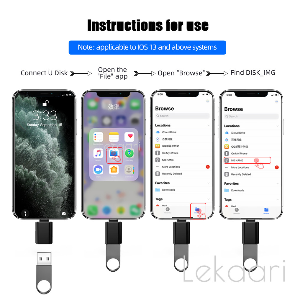 Bộ chuyển đổi OTG ios sang USB 3.0 Bộ chuyển đổi truyền dữ liệu cắm và ...