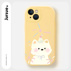JURSUE Ốp lưng dễ thương đẹp hoạt hình độc lạ ngầu ngộ nghĩnh nữ chống sốc chống bẩn mềm cho iPhone 17 Air 16 15 14 13 12 11 PRO MAX SE 2020 X XR XS ip 8 7 Plus kute MZ507054