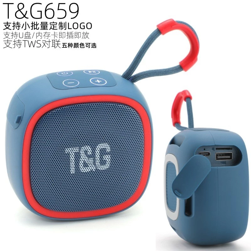 Loa Bluetooth TG659 Quà Tặng Di Động Thẻ Mini Loa Nhỏ Loa Siêu Trầm Không Dây Loa Bluetooth Ngoài Trời
