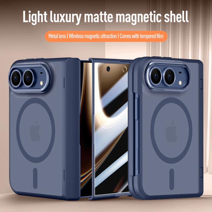 Ốp điện thoại mờ mờ cho Apple iPhone Ultra iPhone Duo Fold Ultra iPhone 18 Fold 5G Vỏ sạc không dây chống sốc từ tính