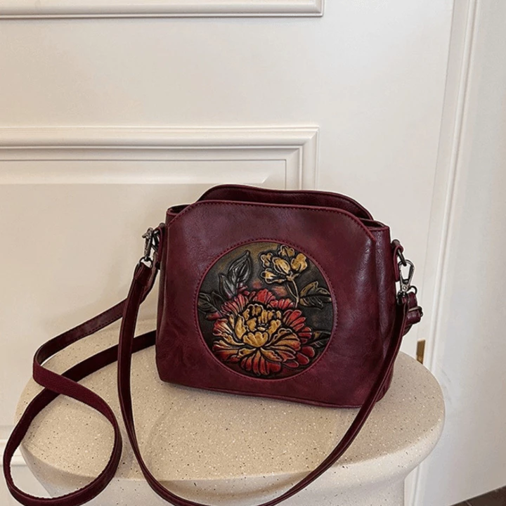 Women's Vintage PU Leather Crossbody Bag – 3