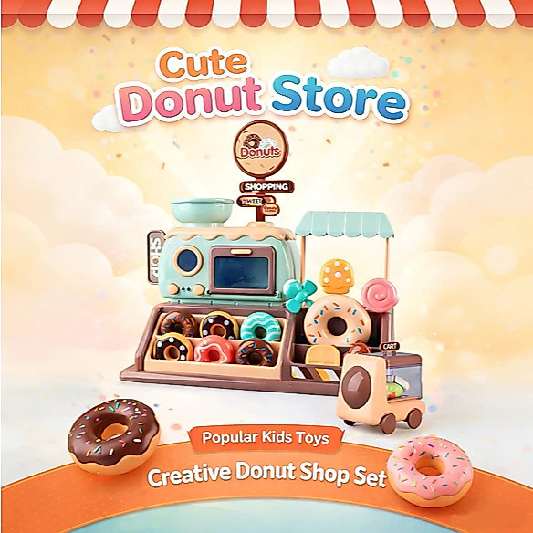 Trẻ Em Donut Đồ Chơi Nhà Rượu Đồ Chơi Lò Nướng Đồ Chơi Bánh Donuts Bánh Mì Đồ Chơi Trẻ Em Bé Gái Đồ Chơi Nhà Bếp Đồ Chơi Kẹo Đồ Chơi Món Tráng Miệng Kem Món Tráng Miệng